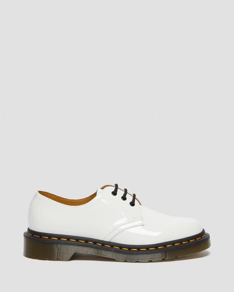 Women's Dr Martens 1461 Patent Leather Oxfords Shoes White | AU 362GSO